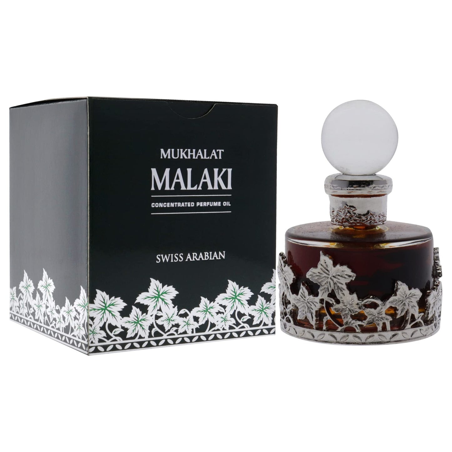 Mukhalat Malaki Exquisite Floral Woody Spicy Perfume Oil Travel Size 1 Fl Oz