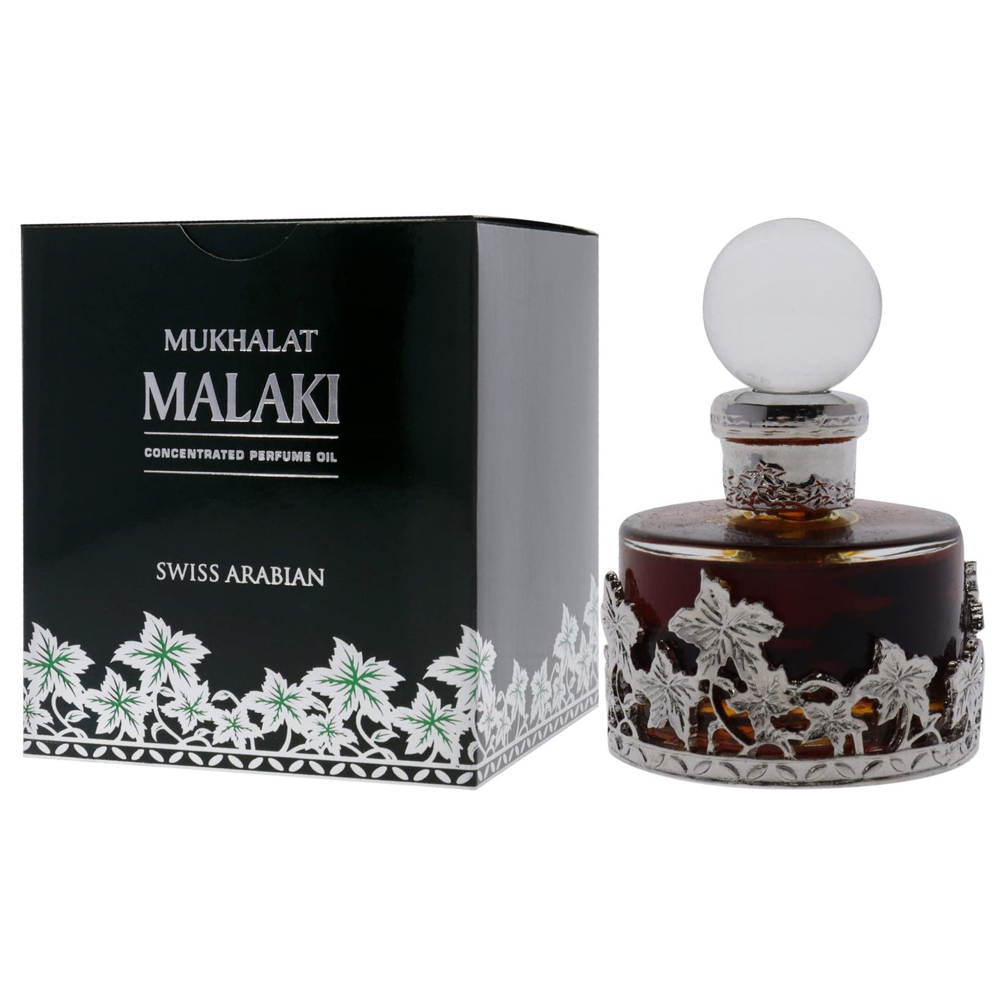 Mukhalat Malaki Exquisite Floral Woody Spicy Perfume Oil Travel Size 1 Fl Oz