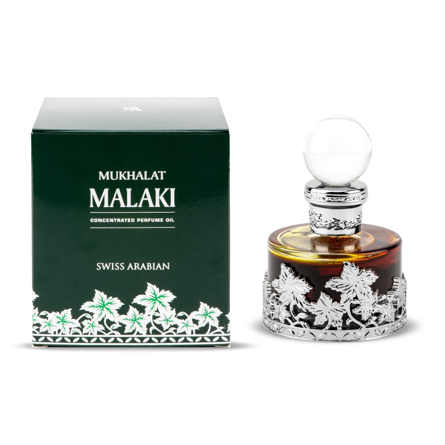 Mukhalat Malaki Exquisite Floral Woody Spicy Perfume Oil Travel Size 1 Fl Oz