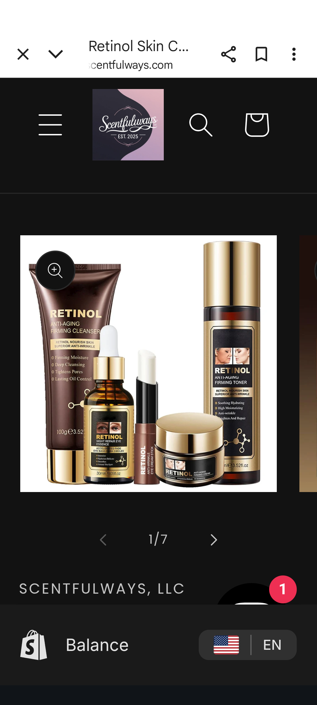 Retinol collection