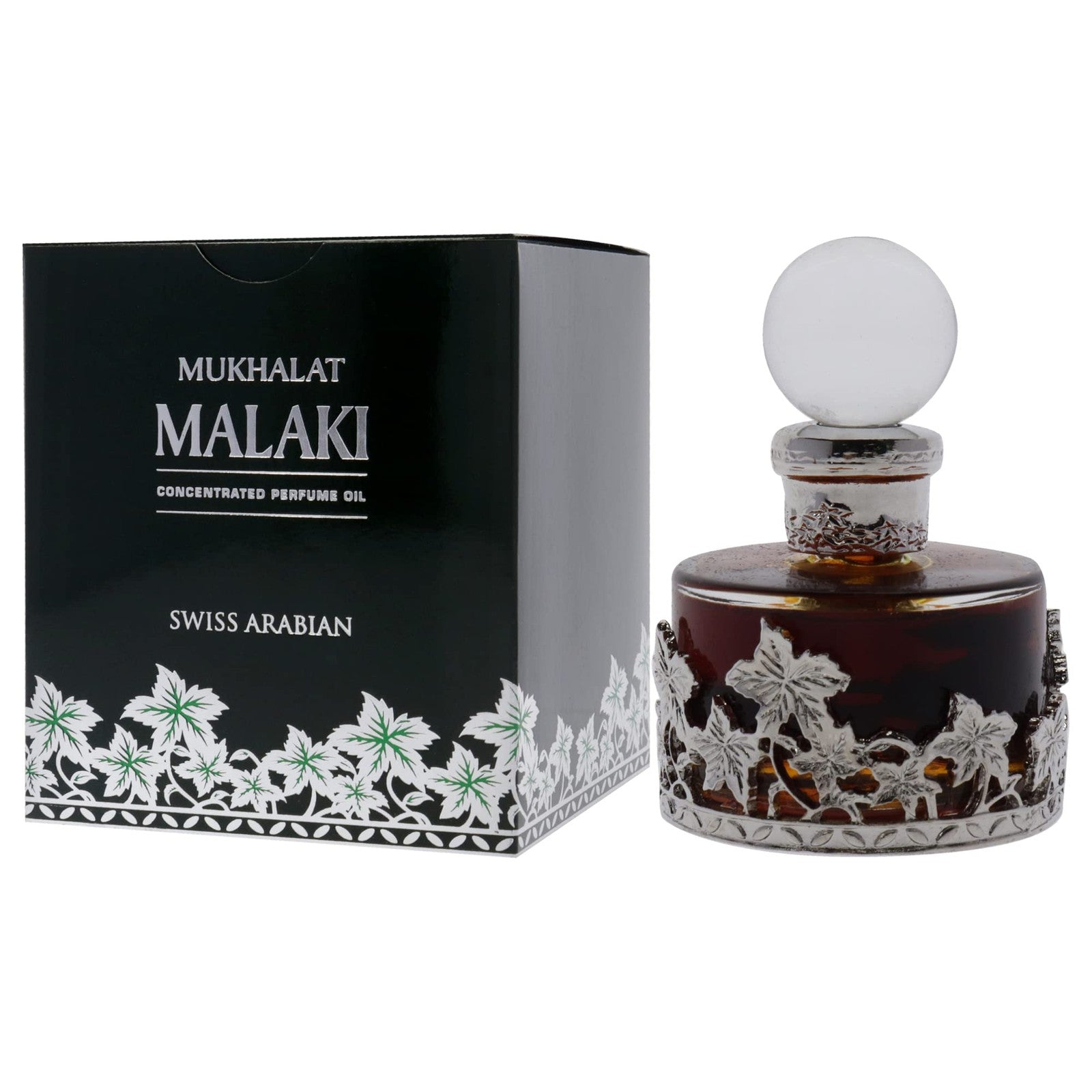 Mukhalat Malaki Exquisite Floral Woody Spicy Perfume Oil Travel Size 1 Fl Oz