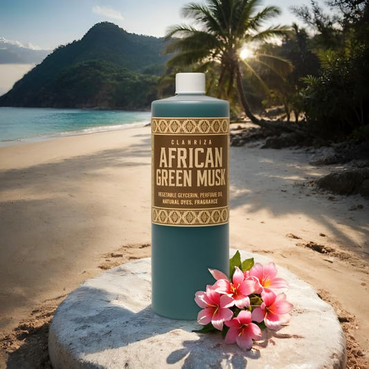 African Green Musk Perfume Body Oil Scented Fragrance Premium Quality Fragrance Oil Uncut - Add Aroma to Your Diy Projects - Skin Safe Perfume Oil